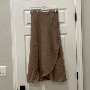 Aritzia Wilfred Tie Midi Skirt